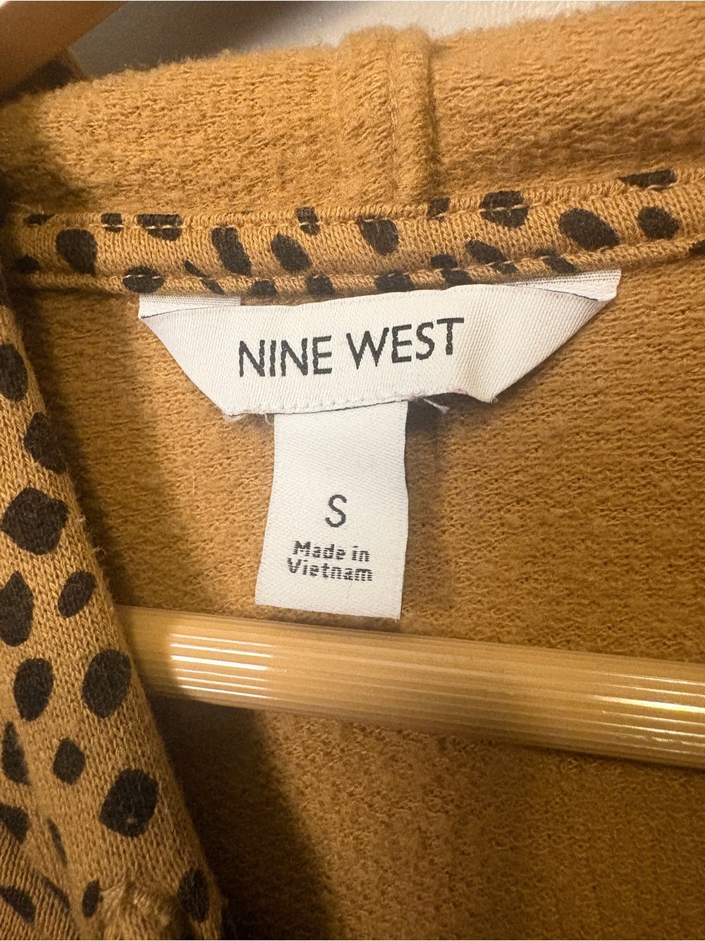 Nine West Animal Print Hoodie Small - Picture 5 of 6